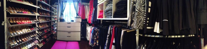 A peek inside my wardrobe - lady cave end result! 